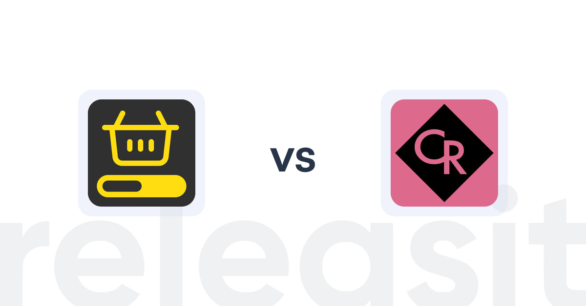 Shopify Upsell and Cross-sell Apps: MVR Free Shipping Bar & Upsell vs CV Recommend