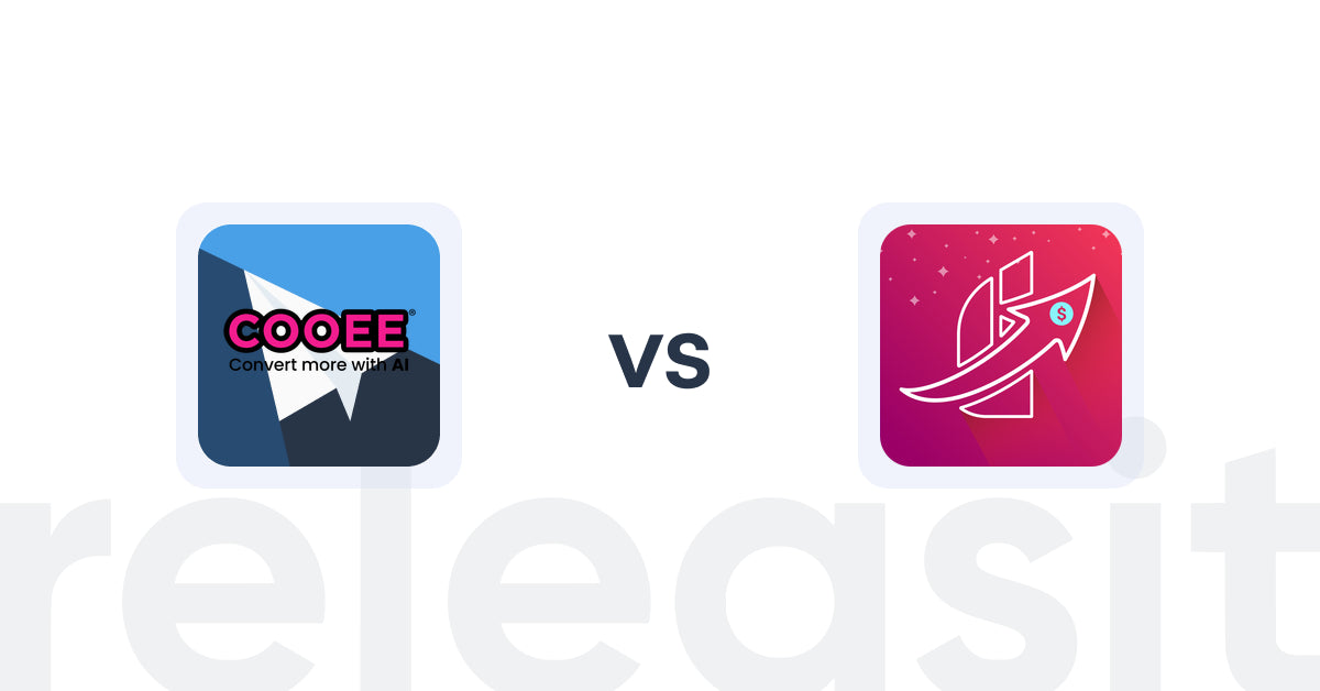 Shopify Upsell and Cross-sell Apps: Cooee AI: Popup, Upsell, Engage vs Upselly • Upsell & Addon items