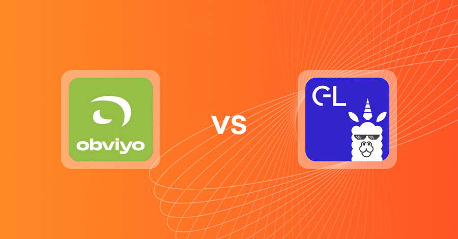 Shopify Upsell and Cross-Sell Apps: Obviyo Recommend & Personalize vs. GLab: Gift Wrap & Gift Message