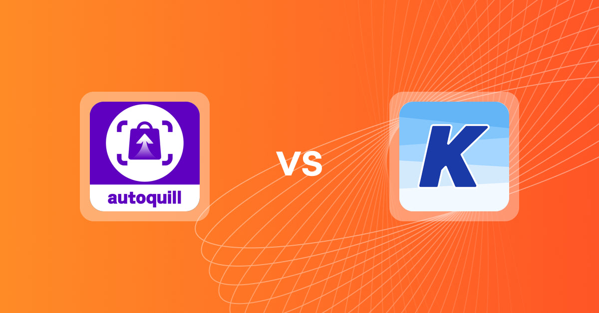 Shopify Upsell and Cross-sell Apps: AI agent Upsell ‑ autoquill vs K: Cross Sell Related Products
