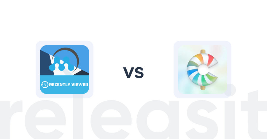 Shopify Upsell and Cross-sell Apps: MeroxIO Recent Viewed Products vs CartCandy ‑ Upsell & Drawer