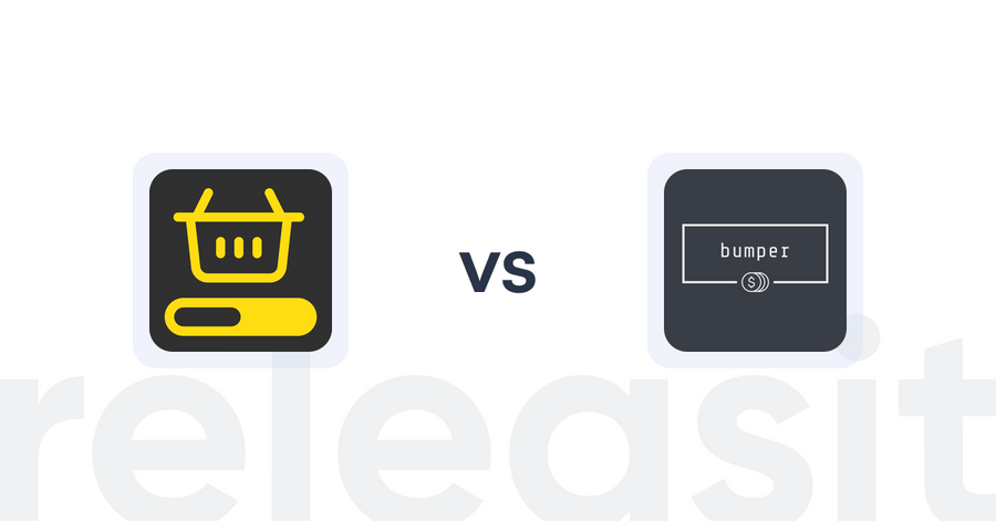 Shopify Upsell and Cross-sell Apps: MVR Free Shipping Bar & Upsell vs. bumper