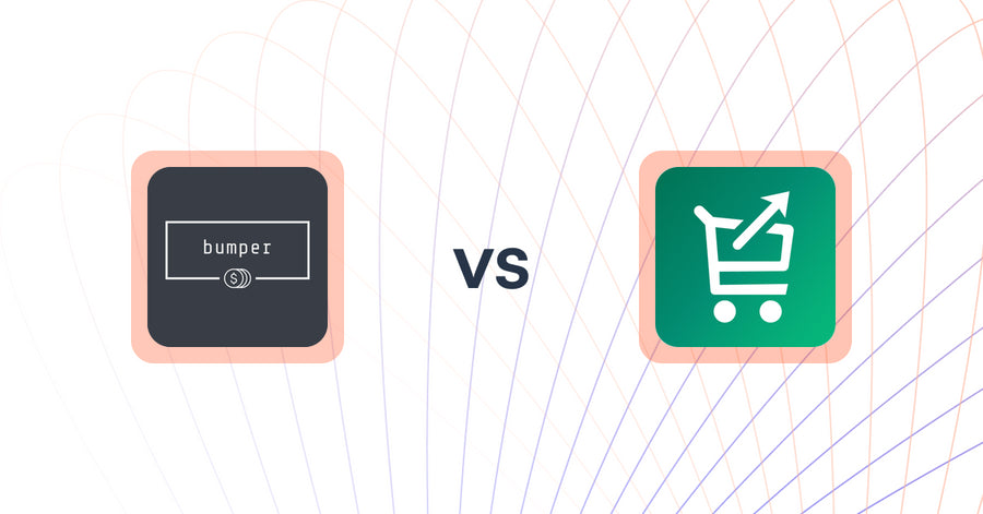 Shopify Upsell and Cross-sell Apps: bumper vs Simply Cartbooster