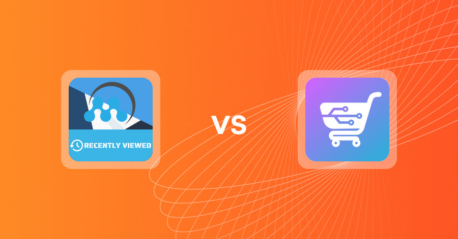 Shopify Upsell and Cross-sell Apps: MeroxIO Recent Viewed Products vs. AI Cart & Upsell