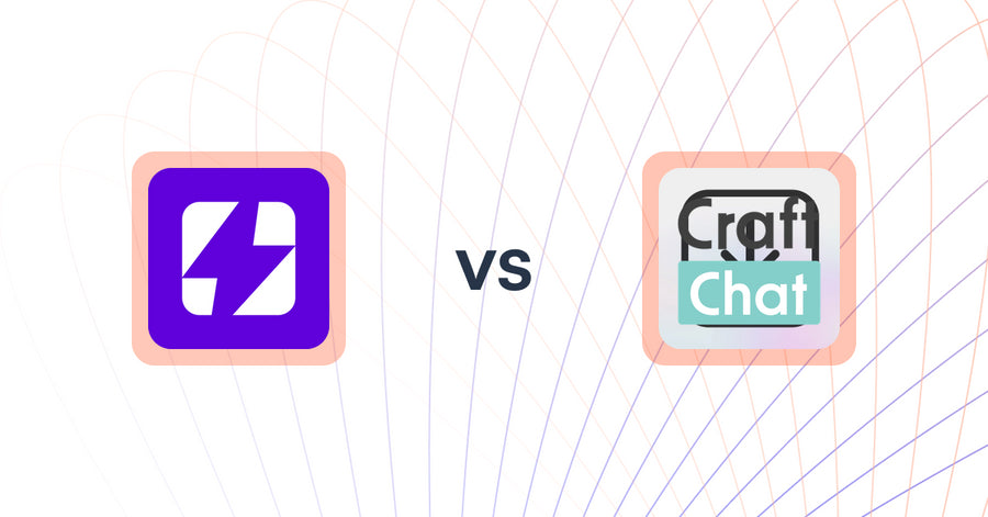 Shopify Upsell and Cross-Sell Apps: Boost: Free Shipping Banner vs CraftChat:Convert Chat to Sale
