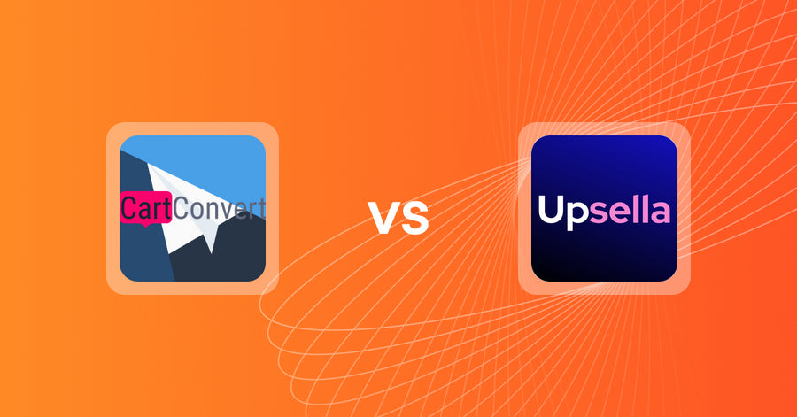 Shopify Upsell and Cross-sell Apps: CartConvert vs. Upsella