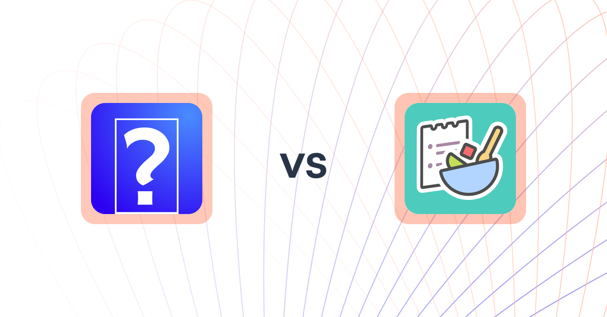 Shopify Upsell and Cross-Sell Apps: Nova Quiz: Product Recommender vs BentoSMB Recipes