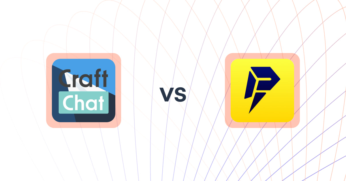 Shopify Upsell and Cross-Sell Apps: CraftChat: Convert Chat to Sale vs. Promofy: Flash Sale & Discount