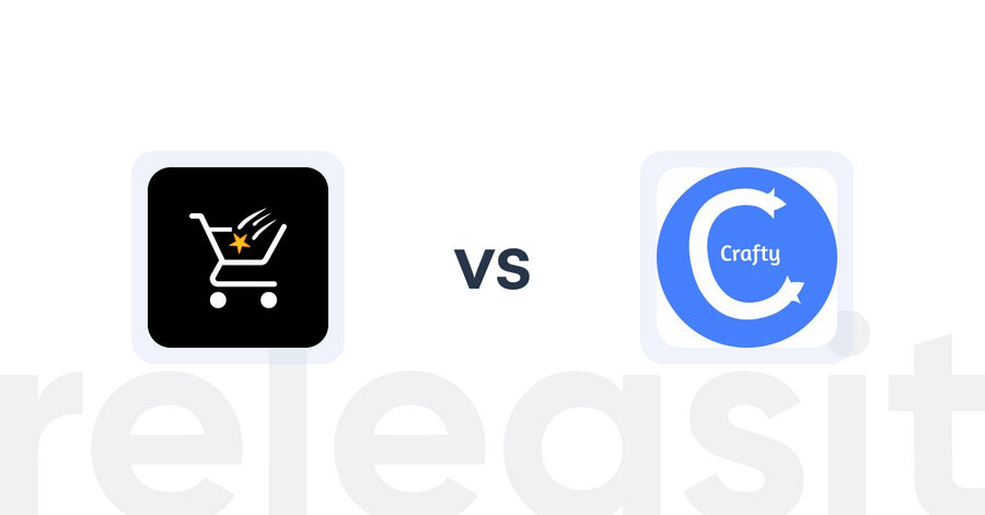 Shopify Upsell and Cross-sell Apps: Checkout Star: Improve AOV, CRO vs Product Recommendations‑Crafty