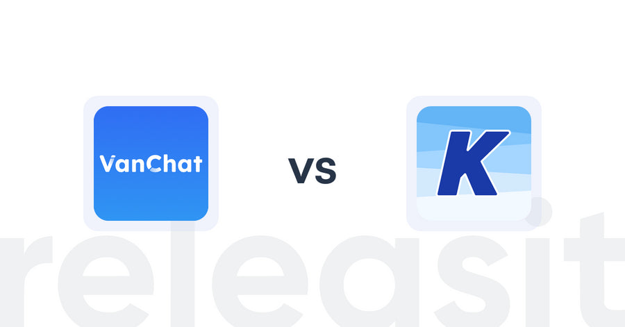 Shopify Upsell and Cross-Sell Apps: VanChat AI Chatbot & Live Chat vs K: Cross Sell Related Products