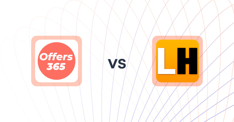 Shopify Upsell and Cross-Sell Apps: Offers365 Post Purchase Upsell vs. LeadHit Behavioral Marketing