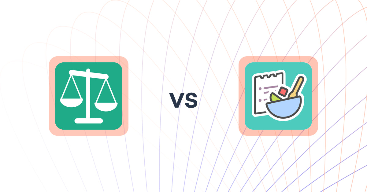 Shopify Upsell and Cross-sell Apps: Squadkin ‑ Product Compare vs BentoSMB Recipes