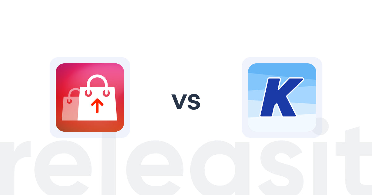 Shopify Upsell and Cross-sell Apps: Kaching Post Purchase Upsell vs. K: Cross Sell Related Products