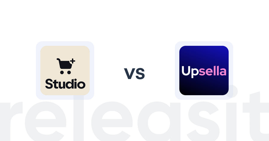 Shopify Upsell and Cross-sell Apps: Checkout Upsell by Studio vs Upsella