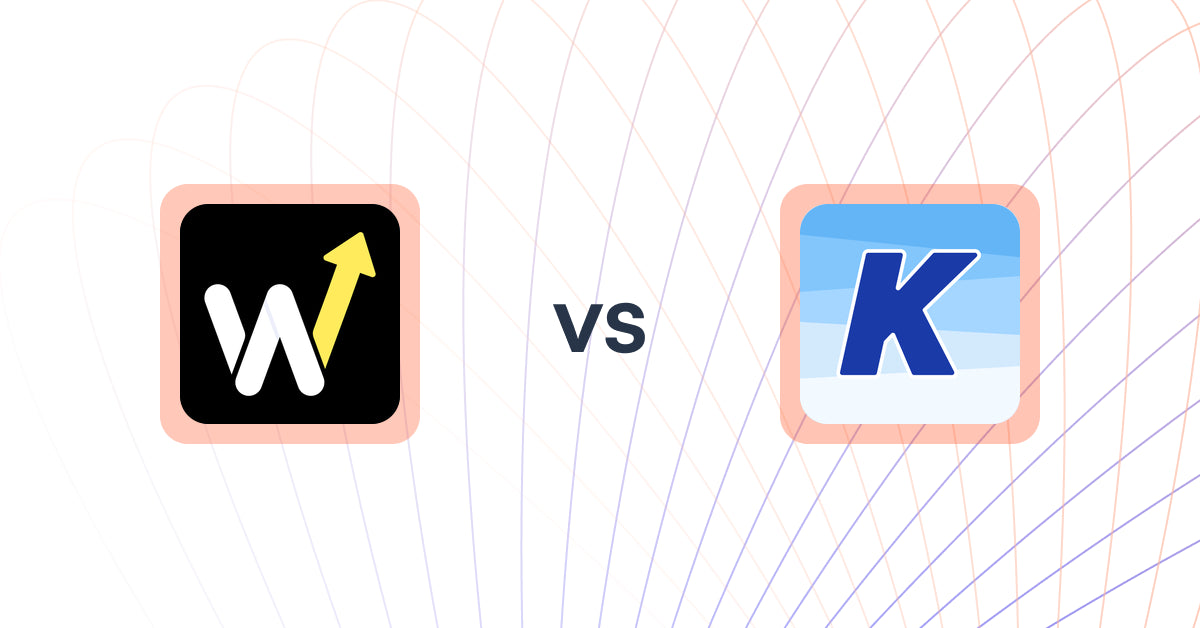 Shopify Upsell and Cross-sell Apps: Wizio: Post Purchase Upsell vs K: Cross Sell Related Products