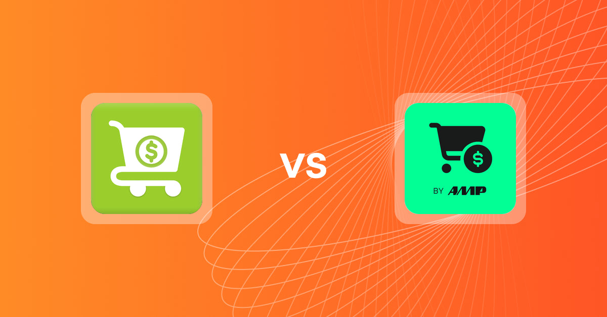 Shopify Upsell and Cross-Sell Apps: Slide Carty ‑ Upsell & Gift vs Slide Cart Drawer by AMP