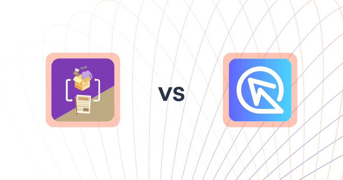 Shopify Upsell and Cross-sell Apps: Related Products & Blogs vs Shop Quiz: Product Recommender