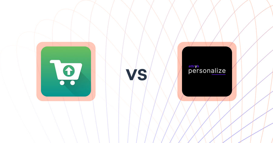 Shopify Upsell and Cross-sell Apps: Smart Suggest Pro by Essenify vs Attryb Personalize