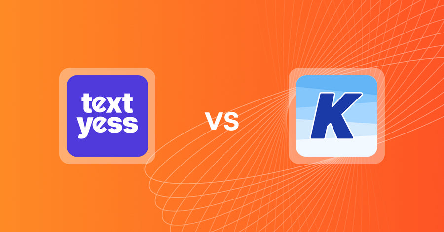 Shopify Upsell and Cross-sell Apps: TextYess: AI WhatsApp Chatbot vs K: Cross Sell Related Products