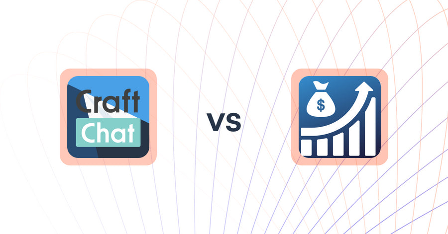 Shopify Upsell and Cross-Sell Apps: CraftChat:Convert Chat to Sale vs BuyMoreNow