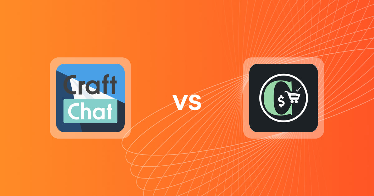 Shopify Upsell and Cross-sell Apps: CraftChat:Convert Chat to Sale vs Checkmate Upsell Zone