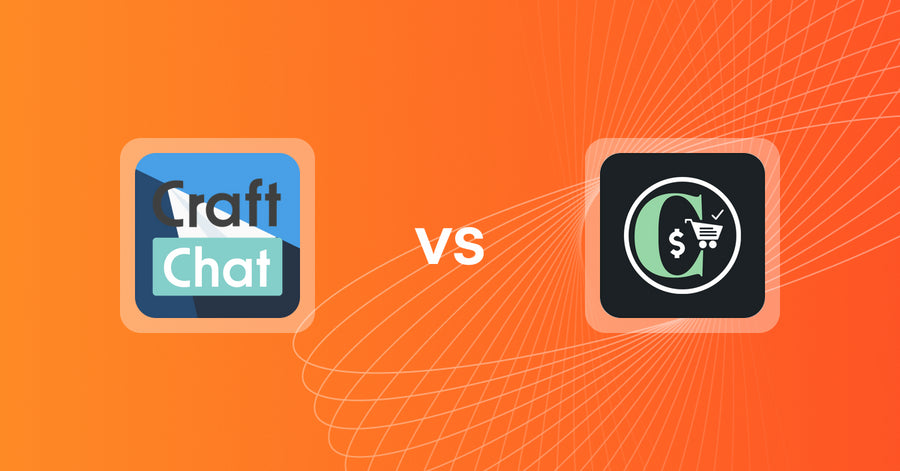 Shopify Upsell and Cross-sell Apps: CraftChat:Convert Chat to Sale vs Checkmate Upsell Zone