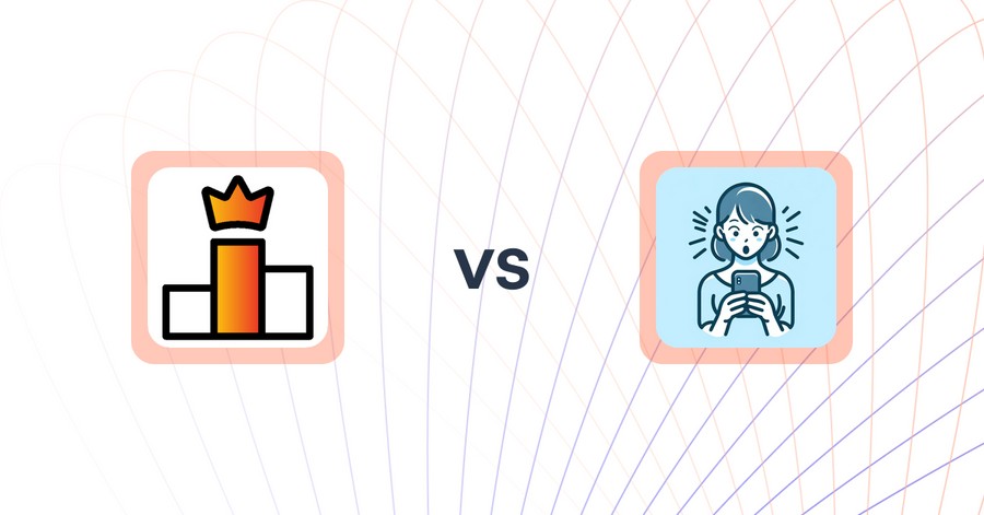 Shopify Upsell and Cross-sell Apps: Rank King: Best Seller Ranking vs ラクラク診断ビルダー
