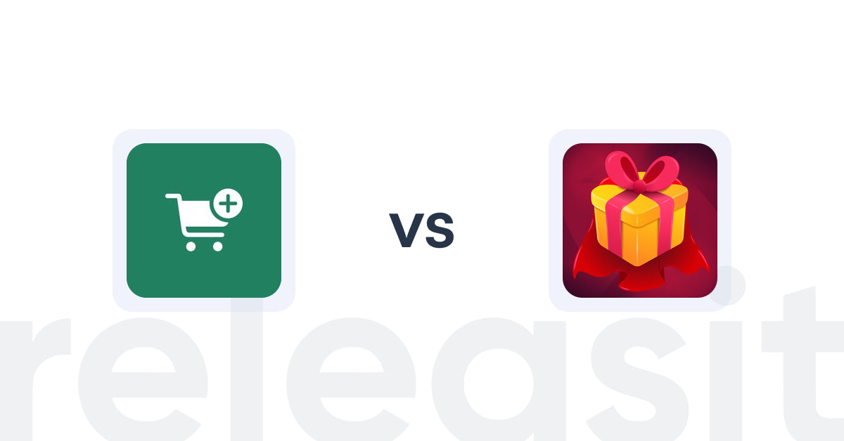 Shopify Upsell and Cross-Sell Apps: Checkout Upsell by Code Ninjas vs Super: Gift Wrap, Gift Message