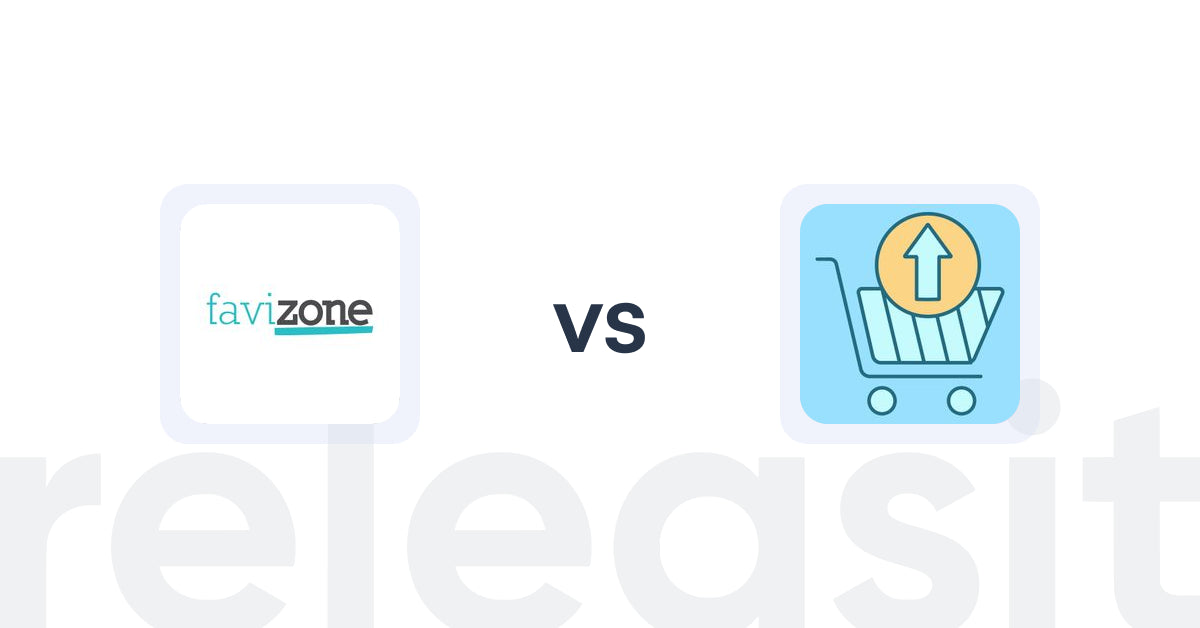 Shopify Upsell and Cross-sell Apps: Favizone: Upsell & Cross-sell vs. Upsell Maxx