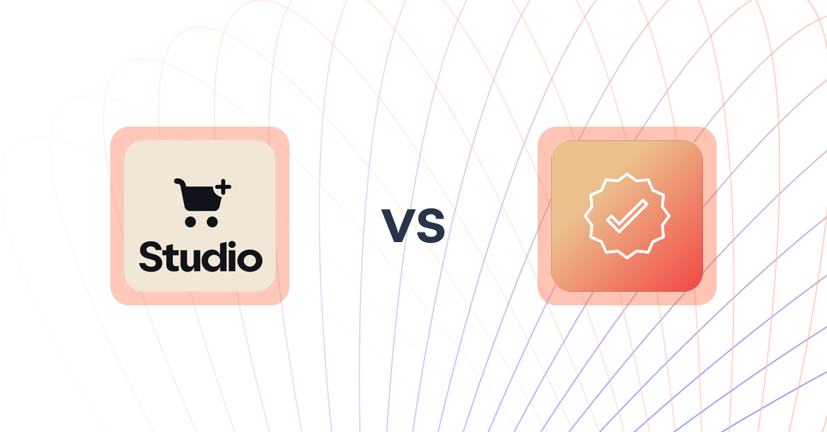 Shopify Upsell and Cross-sell Apps: Checkout Upsell by Studio vs Mega Verified Product Badges