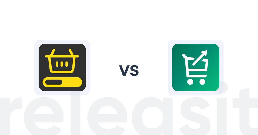 Shopify Upsell and Cross-sell Apps: MVR Free Shipping Bar & Upsell vs Simply Cartbooster