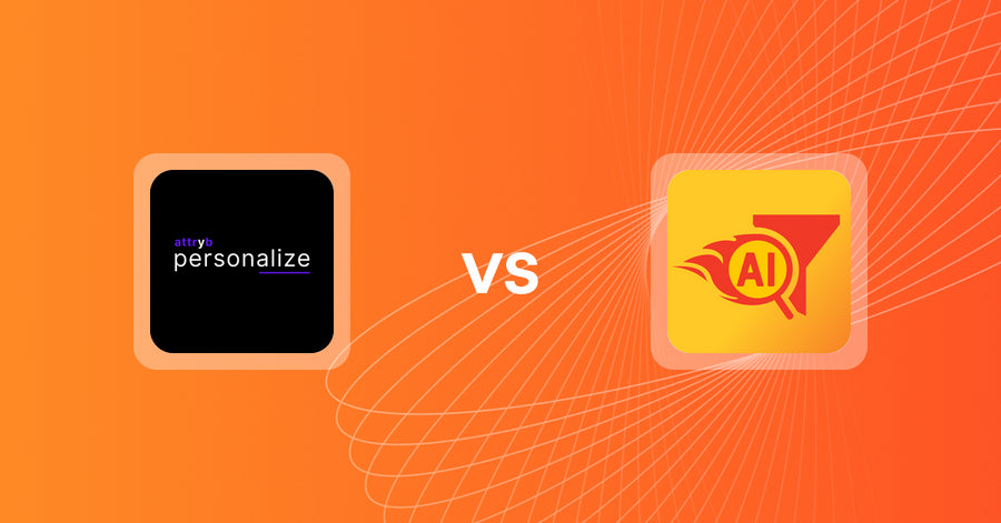 Shopify Upsell and Cross-sell Apps: Attryb Personalize vs Rapid AI Search Bar & Filter