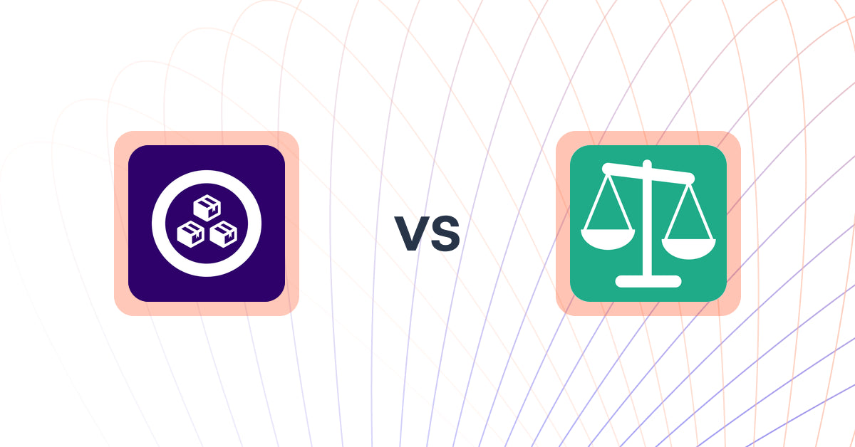 Shopify Upsell and Cross-Sell Apps: MCE: Product Addons & Bundles vs Squadkin ‑ Product Compare