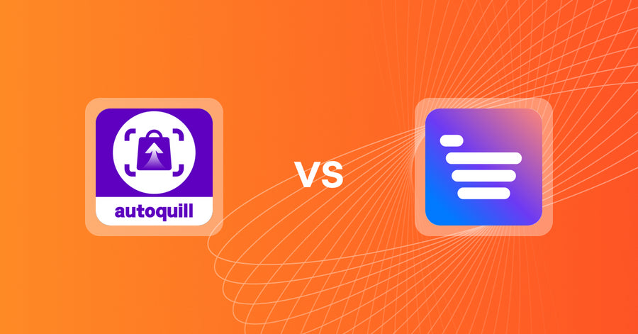 Shopify Upsell and Cross-sell Apps: AI agent Upsell ‑ autoquill vs Uprate.AI: Sales Chatbot