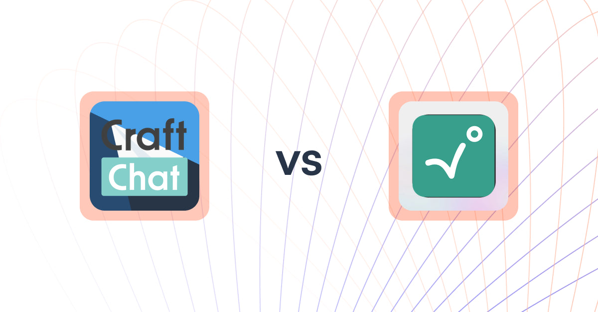 Shopify Upsell and Cross-sell Apps: CraftChat:Convert Chat to Sale vs. RecoBounce ‑ Recover traffic