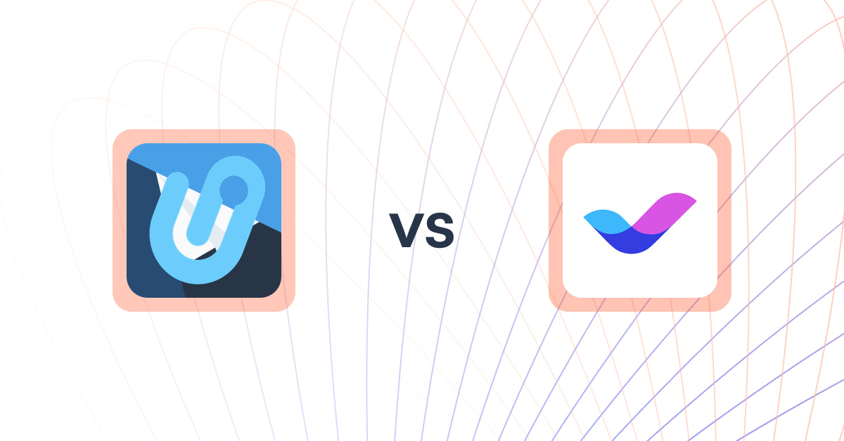 Shopify Upsell and Cross-sell Apps: Union ‑ レコメンデーション vs Veda Landing Page Builder