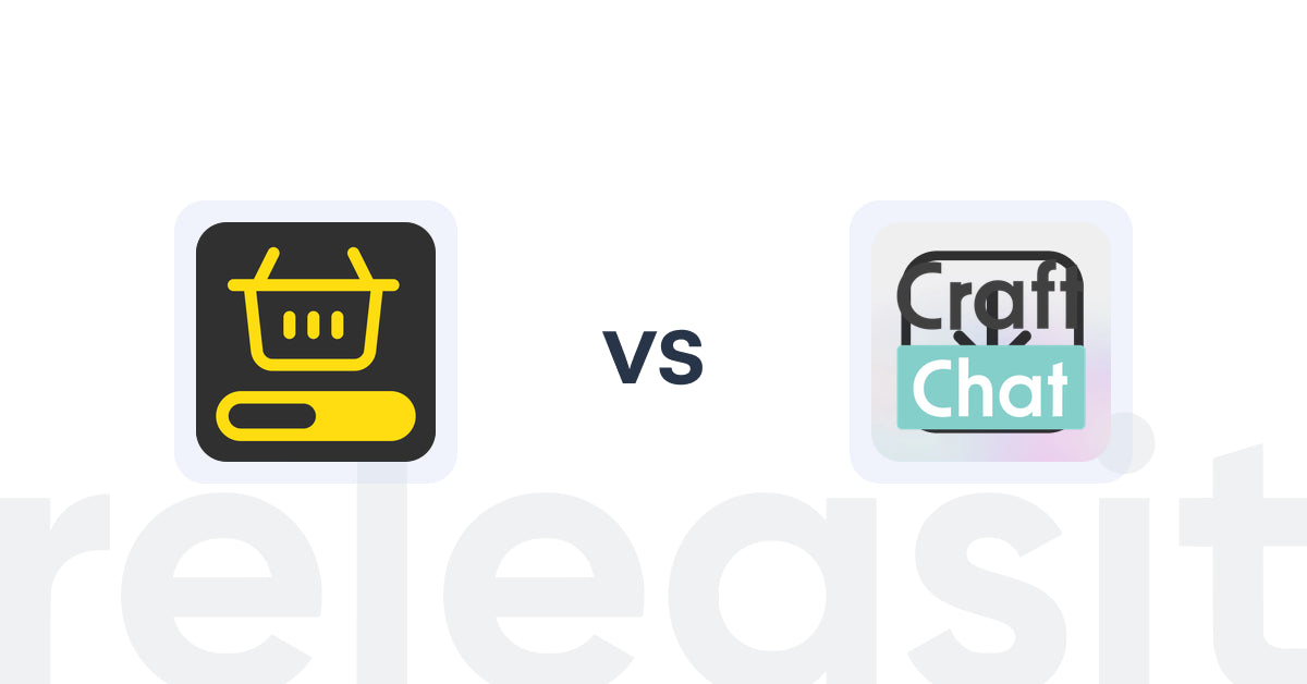 Shopify Upsell and Cross-sell Apps: MVR Free Shipping Bar & Upsell vs CraftChat:Convert Chat to Sale