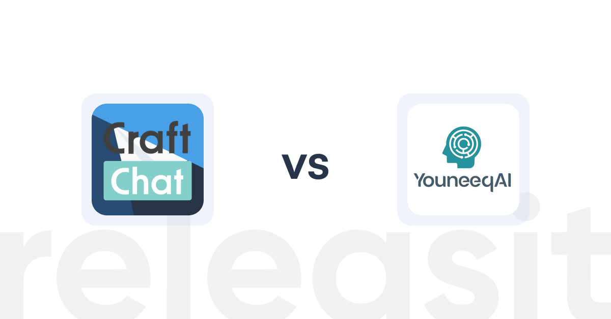 Shopify Upsell and Cross-sell Apps: CraftChat:Convert Chat to Sale vs Youneeq AI Personalization