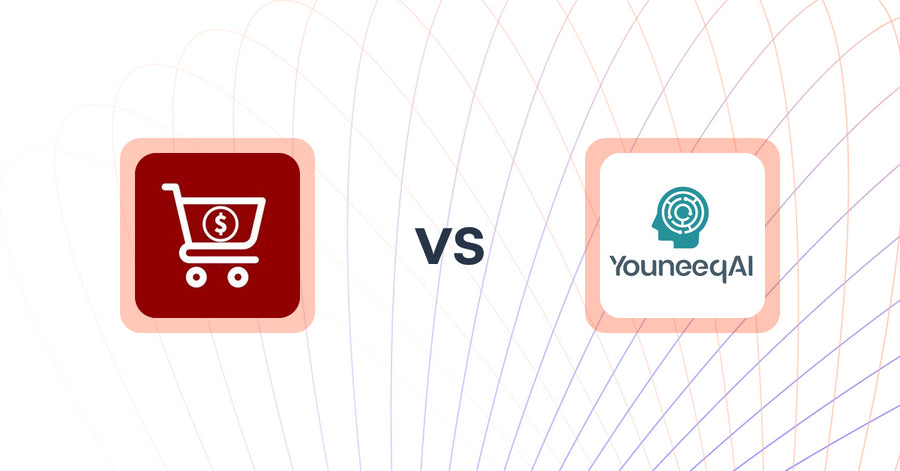 Shopify Upsell and Cross-sell Apps: Cross Sell Upsell Master C1G vs Youneeq AI Personalization
