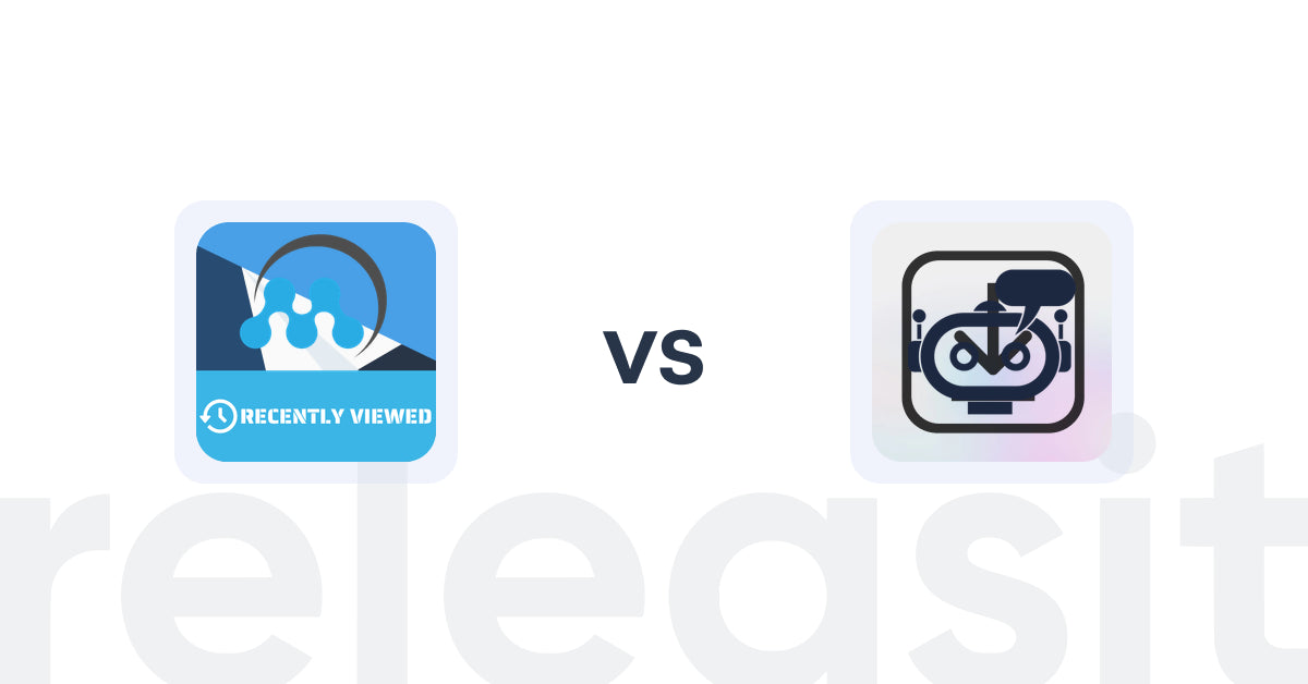 Shopify Upsell and Cross-Sell Apps: MeroxIO Recent Viewed Products vs RevoChat: AI Sales Chatbot