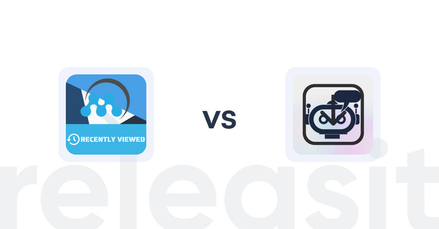 Shopify Upsell and Cross-Sell Apps: MeroxIO Recent Viewed Products vs RevoChat: AI Sales Chatbot