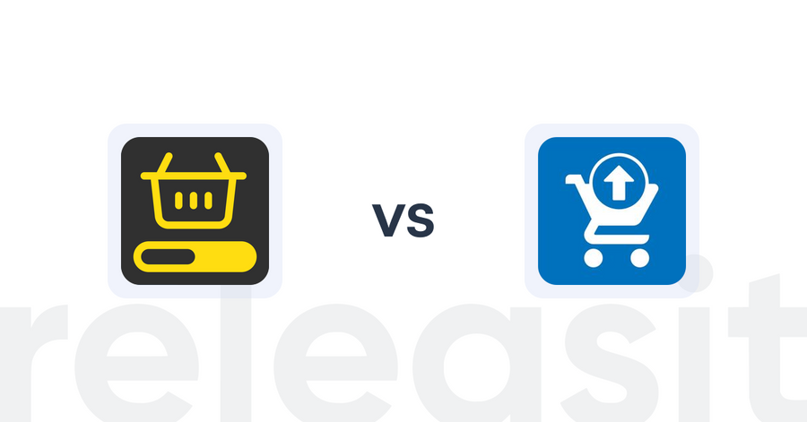 Shopify Upsell and Cross-Sell Apps: MVR Free Shipping Bar & Upsell vs Ecom Cart Upsell Elite