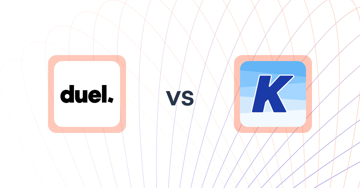 Shopify Upsell and Cross-sell Apps: Duel | Referrals & Affiliates vs K: Cross Sell Related Products