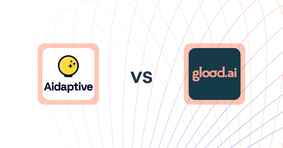 Shopify Upsell and Cross-Sell Apps: Aidaptive | eCommerce AI vs Glood Product Recommendations