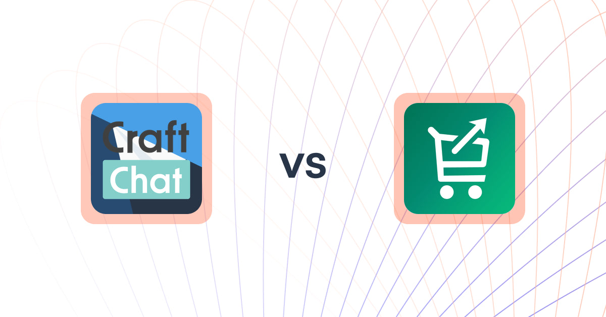 Shopify Upsell and Cross-sell Apps: CraftChat:Convert Chat to Sale vs Simply Cartbooster