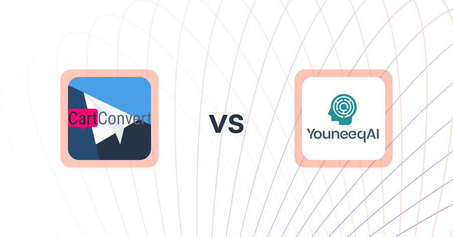 Shopify Upsell and Cross-sell Apps: CartConvert vs Youneeq AI Personalization