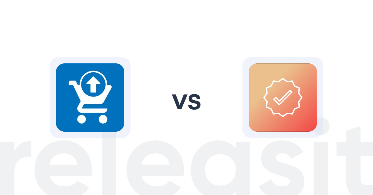 Shopify Upsell and Cross-sell Apps: Ecom Cart Upsell Elite vs Mega Verified Product Badges
