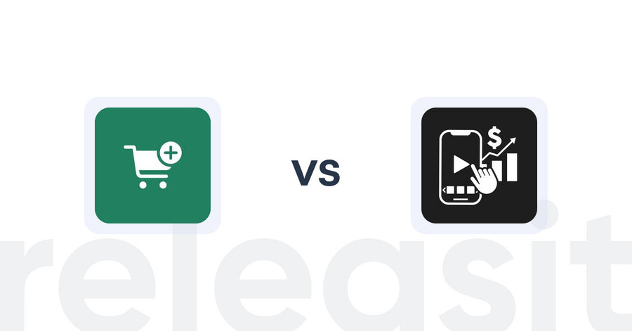 Shopify Upsell and Cross-sell Apps: Checkout Upsell by Code Ninjas vs Shoppable Videos‑UGC Feeds