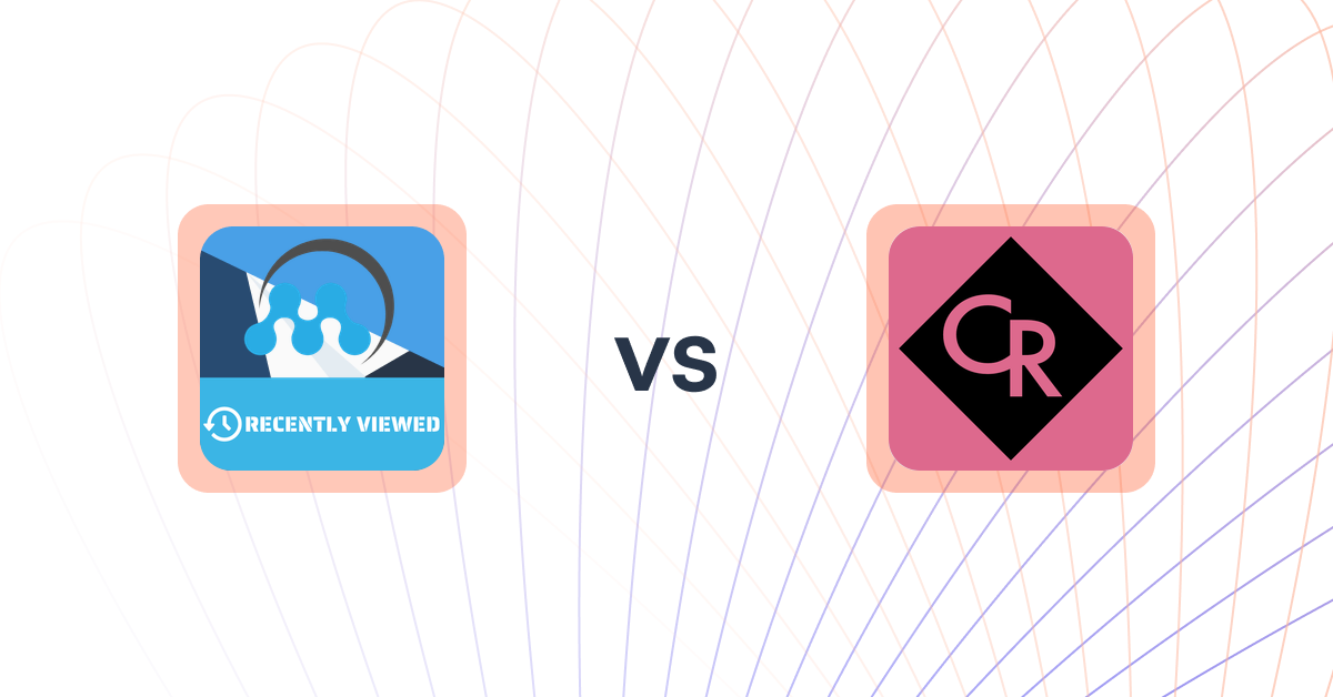 Shopify Upsell and Cross-sell Apps: MeroxIO Recently Viewed Products vs CV Recommend