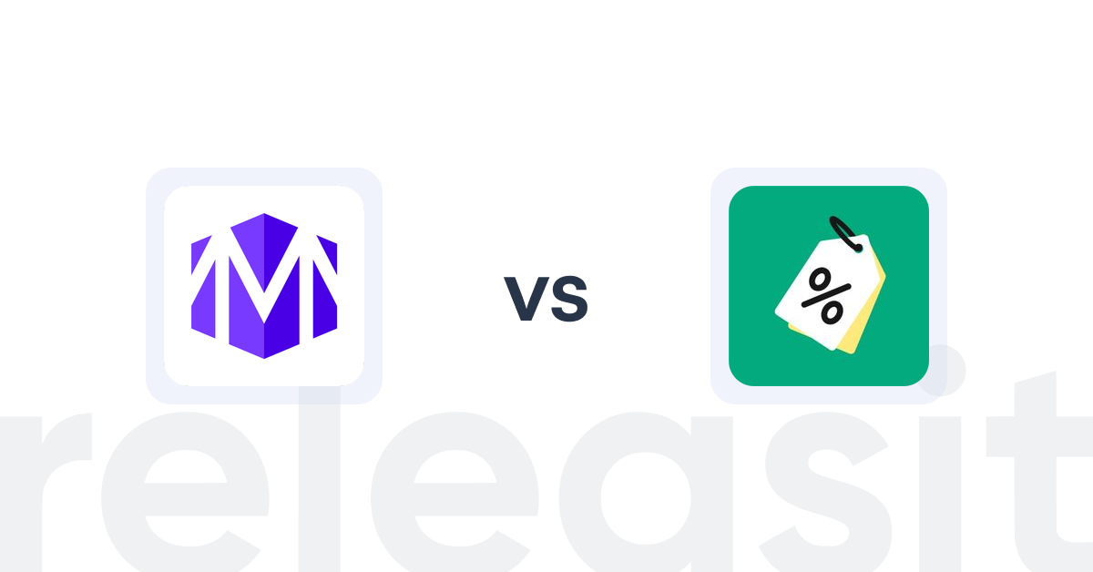 Shopify Upsell and Cross-Sell Apps: Marsel: Personalize & Upsell vs Discounty: Bulk Discount Sales